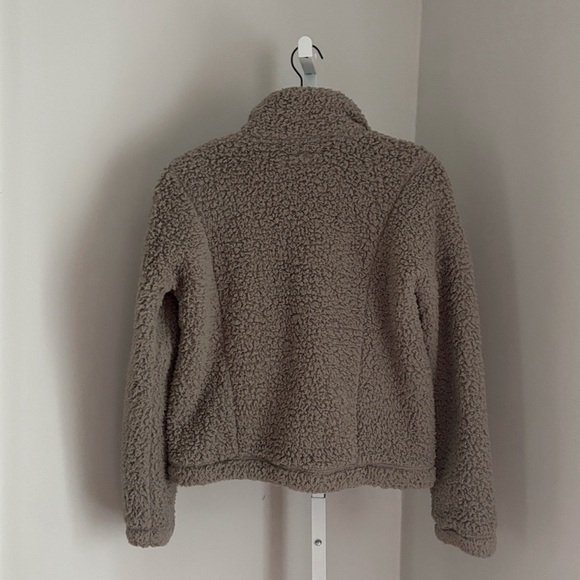 Abercrombie & Fitch Soft AF Sherpa Quarter Zip Faux Sherpa Fleece Jacket Size XS - Picture 2 of 5